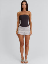 CHAYA CORSET TOP BROWN