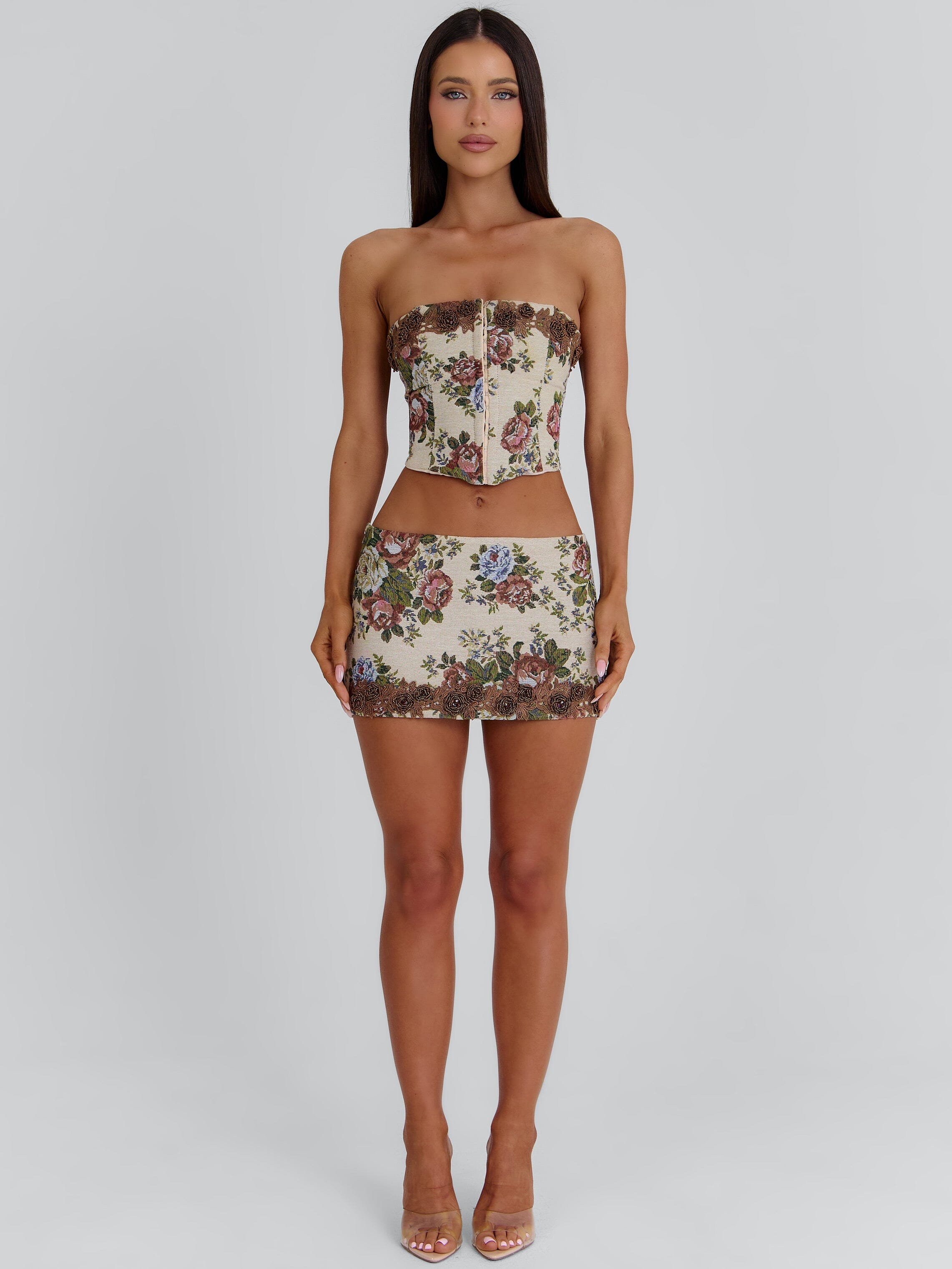 DEIRDRE CORSET TOP BEIGE